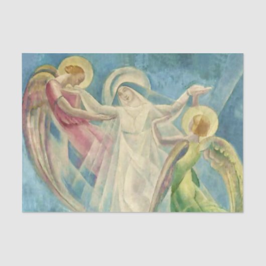 "La Asuncion de Maria" Seidenpapier (Vorderseite)