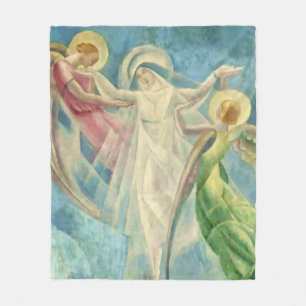 „La Asuncion de Maria“ von Angel Zarraga Fleecedecke