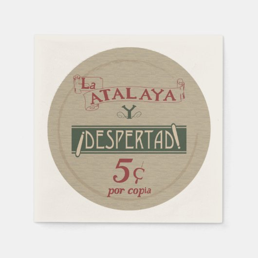 La Atalaya Despertad 5 Cent Serviette (Vorderseite)