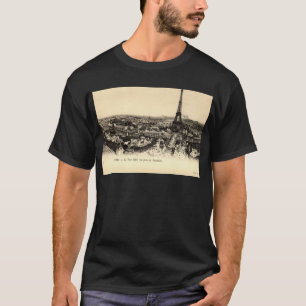 La-Ausflug Eiffel, Paris Frankreich c1910 Vintag T-Shirt