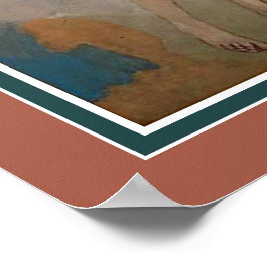 La Baigneuse, Deauville ca 1920 Poster (Ecke)