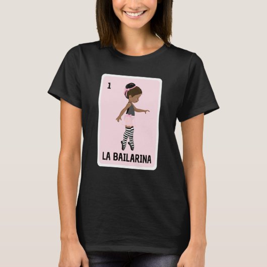 La Bailarina Ballet Lotterie Einfaches Kostüm Matc T-Shirt (Vorderseite)