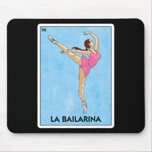 La Bailarina Mexican Card Game - Niedlich Ballerin Mousepad