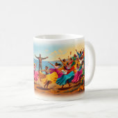 La Bamba Fiesta Tanz am Meer Becher Kaffeetasse (VorderseiteRechts)