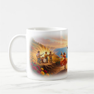 La Bamba Neon-Rhythmus-Stadtlandschaft-Traum-Tasse Kaffeetasse