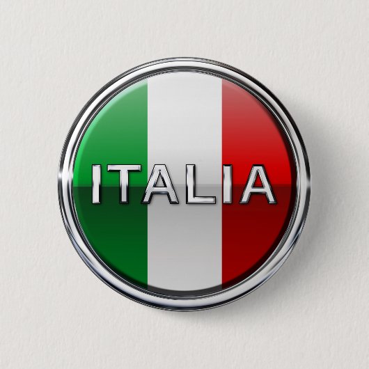 La Bandiera - die italienische Flagge Button (Vorderseite)