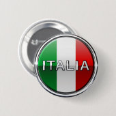 La Bandiera - die italienische Flagge Button (Vorne & Hinten)