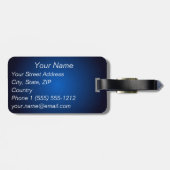 La Bandiera - die italienische Flagge Gepäckanhänger (Rückseite horizontal)