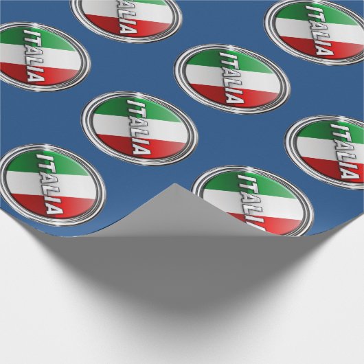 La Bandiera - Die italienische Flagge Geschenkpapier (Ecke)