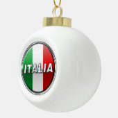 La Bandiera - die italienische Flagge Keramik Kugel-Ornament (Rechts)