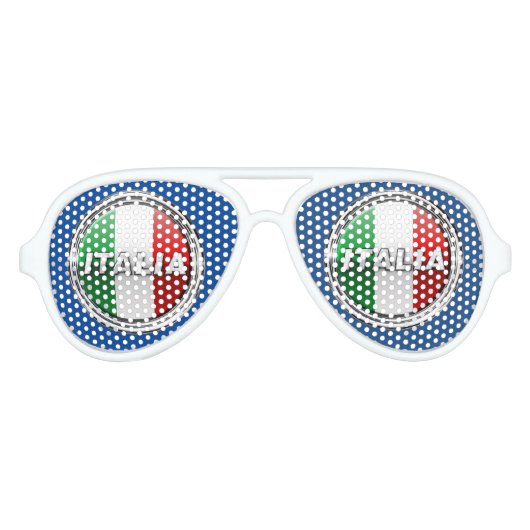 La Bandiera - Die italienische Flagge Partybrille (Vorderseite)