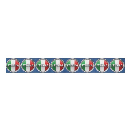 La Bandiera - die italienische Flagge Ripsband (Vorderseite)