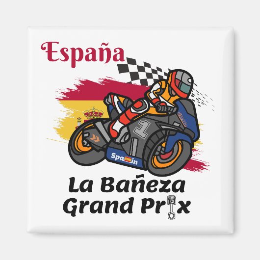 La Bañeza Motorrad Grand Prix. Magnet (Vorne)
