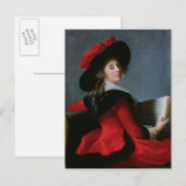 La Baronne de Crussol, 1785 Postkarte (Vorne/Hinten)