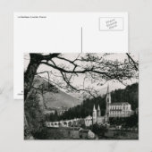 La Basilique, Lourdes, Frankreich Vintag Postkarte (Vorne/Hinten)