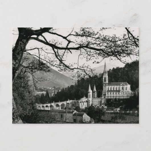 La Basilique, Lourdes, Frankreich Vintag Postkarte (Vorderseite)