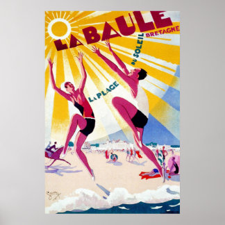 La Baule Vintages französisches Reiseplakat Poster