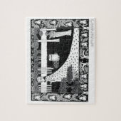 La Beale Isoud bei freudigem Gard, Illustration Puzzle (Vertikal)