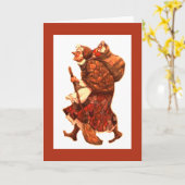 La Befana - Buona Epifania/Erklärung Karte (Gelbe Blume)