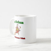 La Befana die Weihnachtshexe. Kaffeetasse (Vorderseite Links)