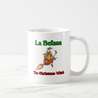 La Befana die Weihnachtshexe. Kaffeetasse
