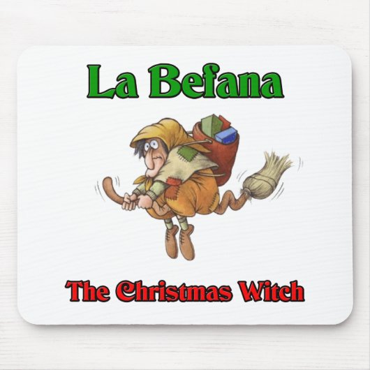 La Befana die Weihnachtshexe. Mousepad (Vorne)