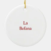 La Befana Keramik Ornament (Hinten)