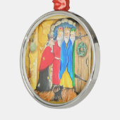 La Befana Verzierung Silbernes Ornament (Links)