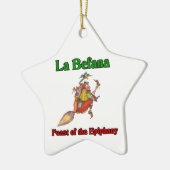 La Befana (Weihnachtshexe) Fest der Offenbarung Keramikornament (Links)