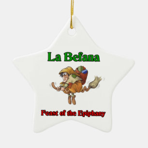 La Befana (Weihnachtshexe) Fest der Offenbarung Keramikornament