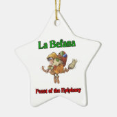 La Befana (Weihnachtshexe) Fest der Offenbarung Keramikornament (Links)