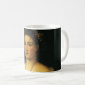La Bella, Herzogin von Urbino von Tizian Kaffeetasse (VorderseiteRechts)