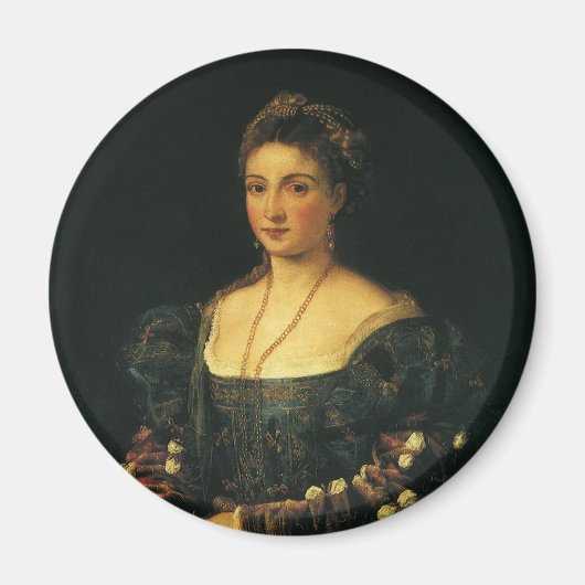 La Bella, Herzogin von Urbino von Tizian Magnet (Vorne)