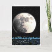 La Bella Luna Grußkarte Karte (Rückseite)