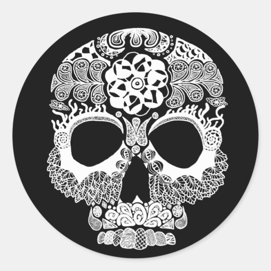 La Bella Muerte Dark Round Sticker (Vorderseite)