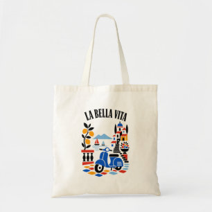 La Bella Vita Italienische Amalfi-Küste Vintage-Ta Tragetasche