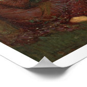 La Belle Dame Sans Merci, 1893 (Öl auf Leinwand) Poster (Ecke)