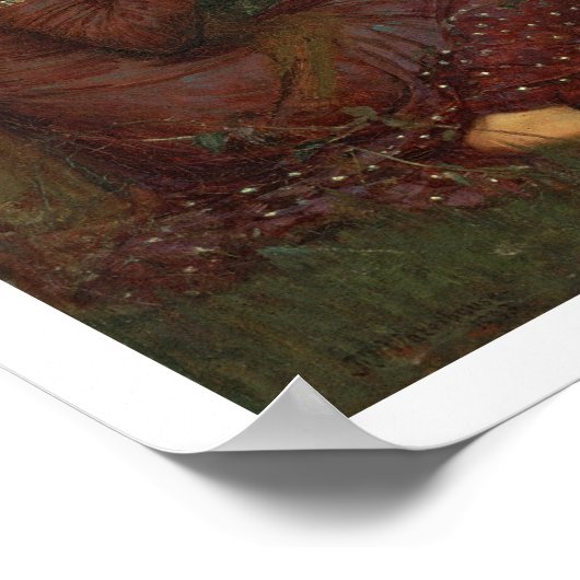 La Belle Dame Sans Merci, 1893 (Öl auf Leinwand) Poster (Ecke)