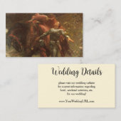 La Belle Dame sans Merci by Frank Dicksee Wedding Begleitkarte (Vorne/Hinten)