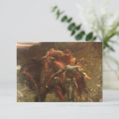 La Belle Dame sans Merci by Frank Dicksee Wedding RSVP Karte (Stehend Vorderseite)