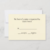 La Belle Dame sans Merci by Frank Dicksee Wedding RSVP Karte (Rückseite)