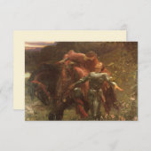 La Belle Dame sans Merci by Frank Dicksee Wedding RSVP Karte (Vorne/Hinten)