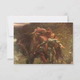 La Belle Dame sans Merci by Frank Dicksee Wedding RSVP Karte