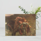 La Belle Dame sans Merci by Frank Dicksee Wedding Save The Date (Stehend Vorderseite)