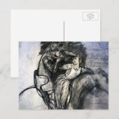 La Belle Dame sans Merci Postkarte (Vorne/Hinten)