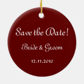 La Belle Dame sans Merci Save the Date Keramikornament (Hinten)