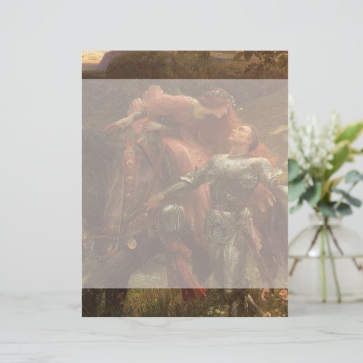 La Belle Dame sans Merci von Sir Frank Dicksee (Stehend Vorderseite)