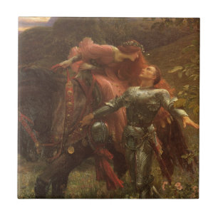 La Belle Dame sans Merci von Sir Frank Dicksee Fliese