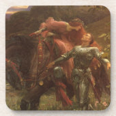 La Belle Dame sans Merci von Sir Frank Dicksee Getränkeuntersetzer (Vorderseite)