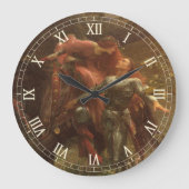 La Belle Dame sans Merci von Sir Frank Dicksee Große Wanduhr (Vorderseite)